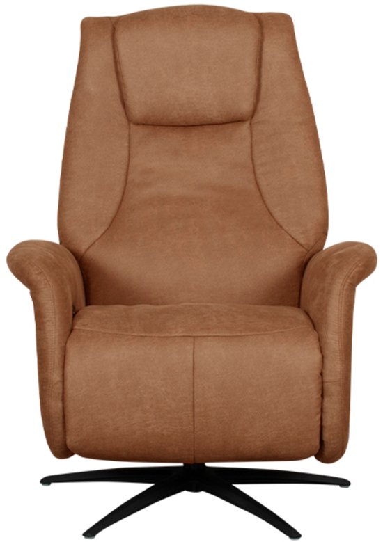 Fauteuil LABEL51 Stockholm - Marron - Tissu - 1 moteur - - - Avec accoudoirs