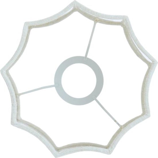 Light & Living Abat-jour cylindrique Disli - Blanc - Ø 18 cm - Moderne