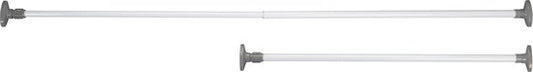 Tringle à vêtements Wenko Herkules 80-145 cm, acier inoxydable, blanc