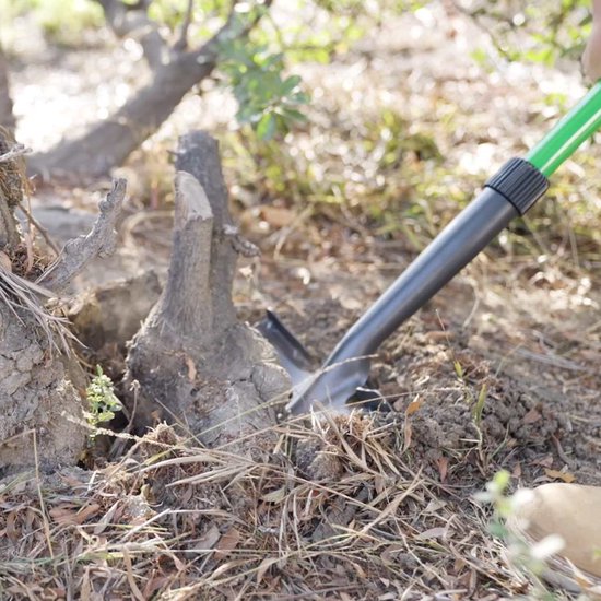 Pelle tout-en-un Hammersmith RayzerShovel - Pelle de jardinage pour sols durs et caillouteux - Pelle avec scie à racines et poignée « soft-touch » - Bord profilé extra-large - Pelle de jardin - Édition vente par correspondance