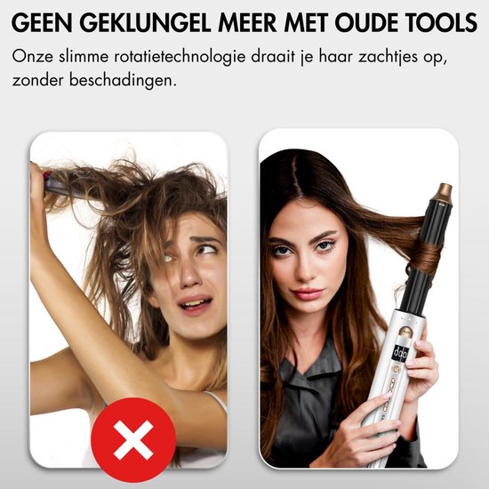 Sansbeauté® 9-in-1 Airstyler with Diffuser - Multistyler - Brosse sèche-cheveux cheveux courts - Boucleur de cheveux - Styler les cheveux - Sèche-cheveux - Brosse chauffante - Brosse à boucler - Fer à boucler - Lisseur de cheveux - Brosse de stylisme - 5