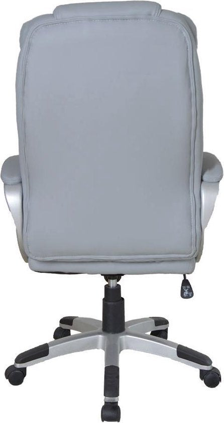 Fauteuil pivotant - fauteuil de direction - réglable ergonomiquement - rembourrage extra épais - gris