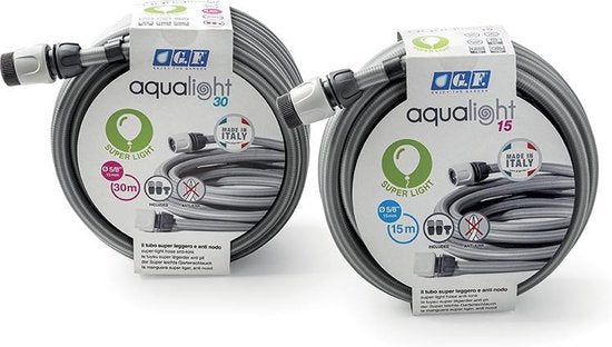 GF Garden : tuyau d'arrosage Aqualight anti-pliure et anti-nœuds - 3/4" - 30 mètres -