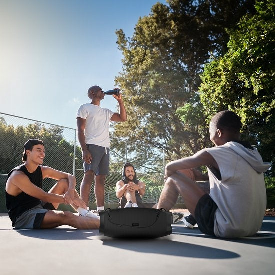 Auronic - Enceinte Bluetooth - Sans fil - Connexion USB, AUX et carte SD - Noir