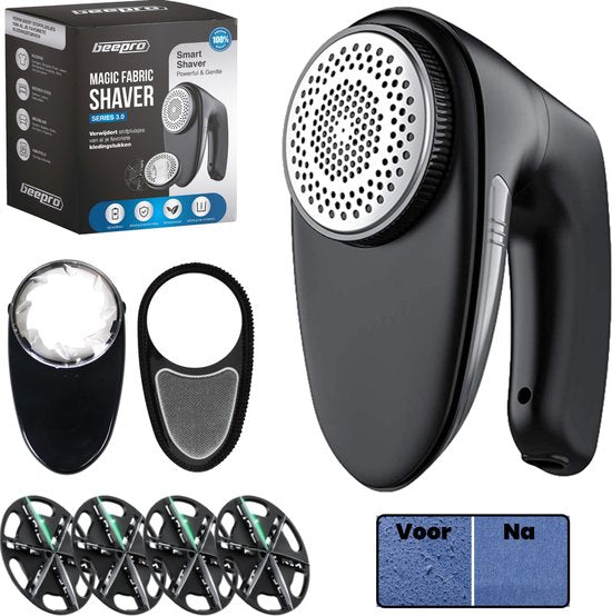 Beepro® Electric Lint Remover - Defoliator - Lint Clippers - Sans fil et rechargeable - Noir