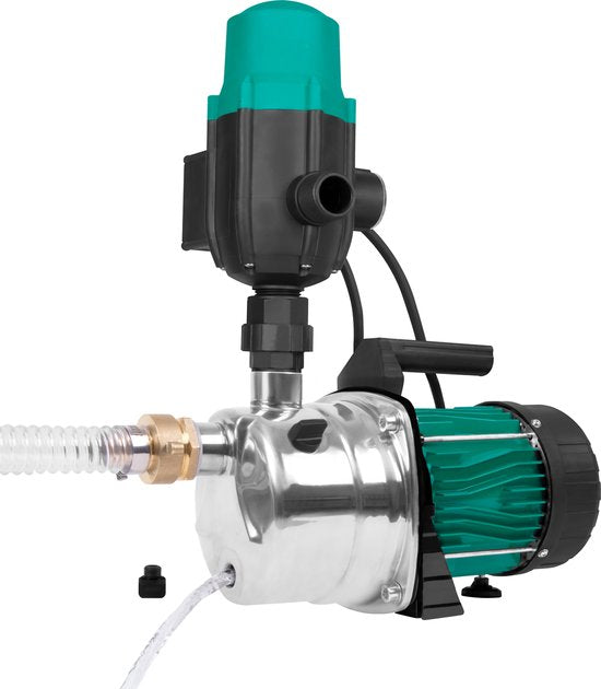 VONROC Pompe hydrophore / Pompe automatique - 1000W - 3500l/h - Avec pressostat - protection contre la marche à sec - Pour l'arrosage et l'arrosage domestique