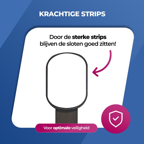 Roegaarden Child lockers - protection des casiers pour enfants - Sans perçage - Noir - 8 pièces
