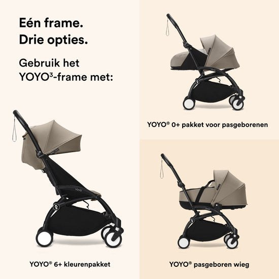 Poussette pliable légère Stokke® YOYO 3 Frame | Noir