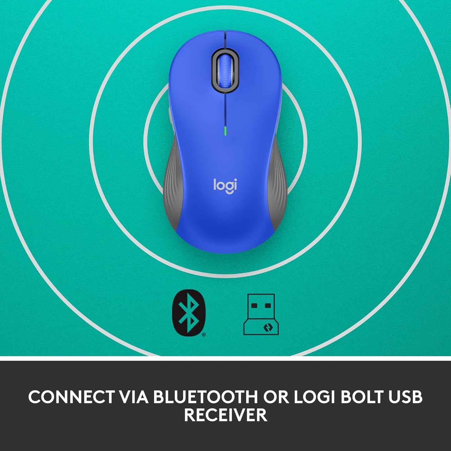 Souris sans fil Logitech Signature M550 L - Bleue