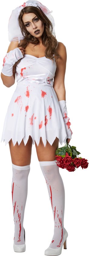 Dressforfun Sexy horror bride L - costume costume halloween dress up partywear carnaval costume carnaval partywear partywear - 302247