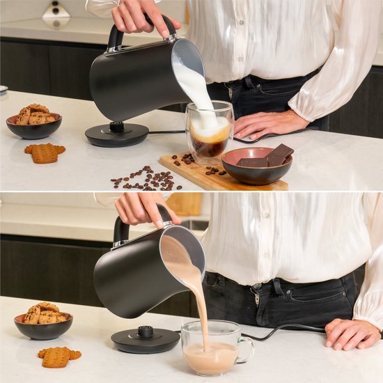 AoraKitchen Milk Frother Electric - 5-in-1 - Milk Frother - 500ML - Touch - Milk Frothers