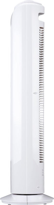 Ventilateur sur pied Lifetime Air - Ventilateur à 3 vitesses - Ventilateur sur pied orientable - Ventilateur de sol 55 dB - Idéal pour la chambre à coucher et le bureau - Cordon d'alimentation de 1,5 m - 81 x 22 cm - Blanc