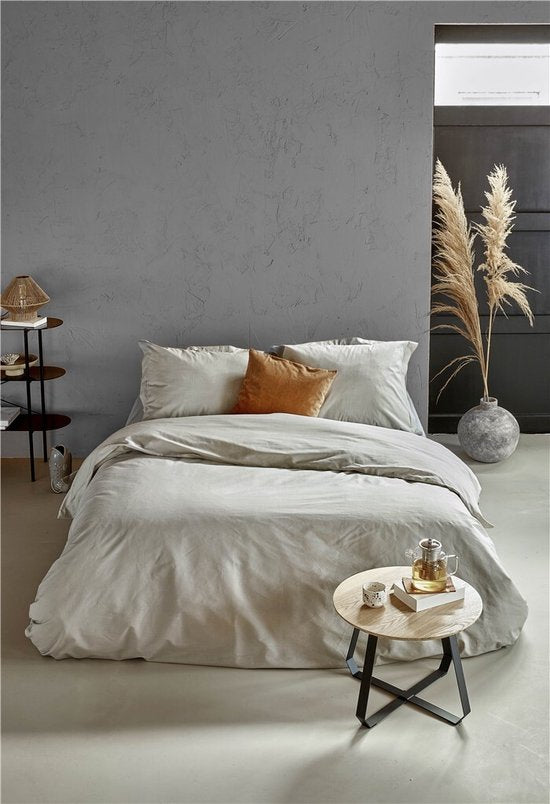 Walra Housse de couette Forever Cotton - 140x220 - 100% Percale de coton - Sand