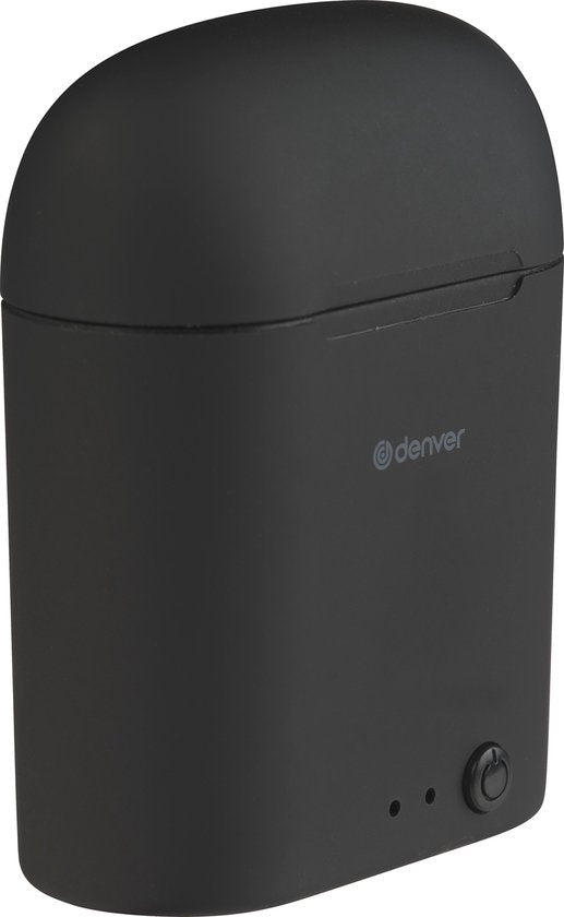 Denver TWE-46 - Ecouteurs - Sans fil - Ecouteurs sans fil - Bluetooth - avec étui de chargement - mains libres - sport - casque - intra-auriculaire - Bluetooth 5.0 - Noir