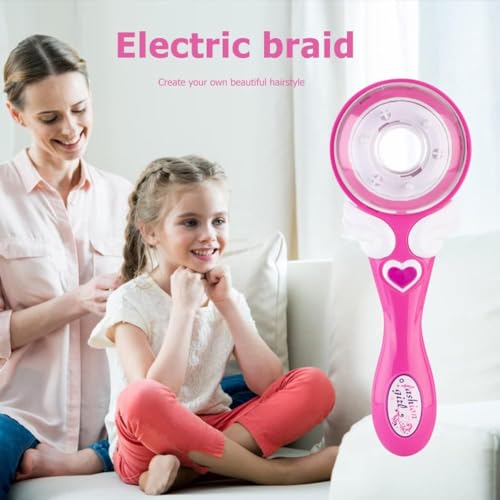 Kit de coiffure WHIZZBRAID pour filles - Kit combiné comprenant une tresseuse automatique et un appareil pour décorer les cheveux