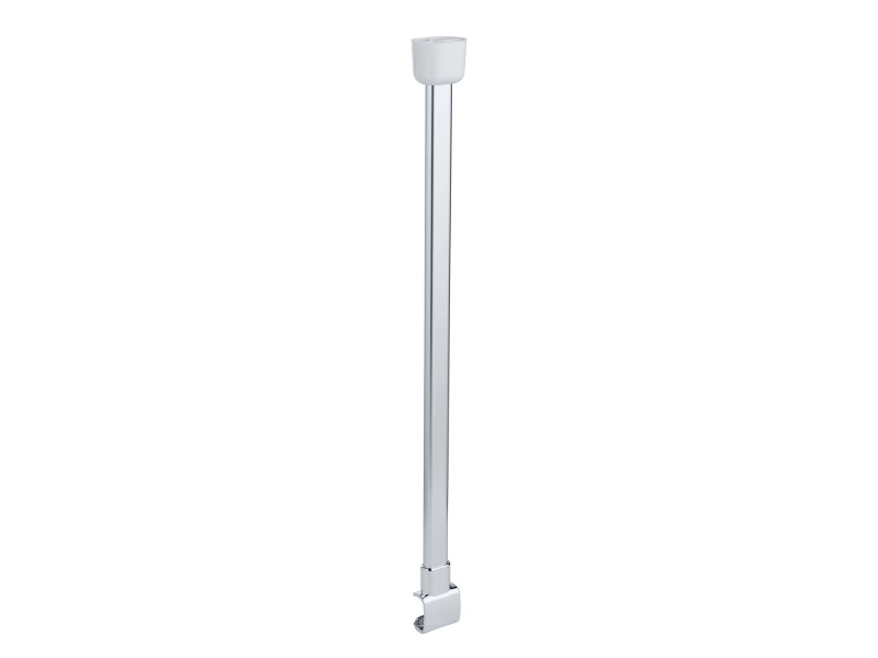 Support de rideau de douche WENKO Era, chrome - 57 cm - Pour tringles de rideau de douche