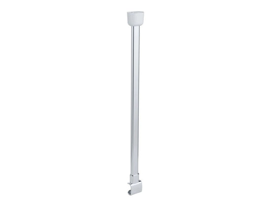 Support de rideau de douche WENKO Era, chrome - 57 cm - Pour tringles de rideau de douche