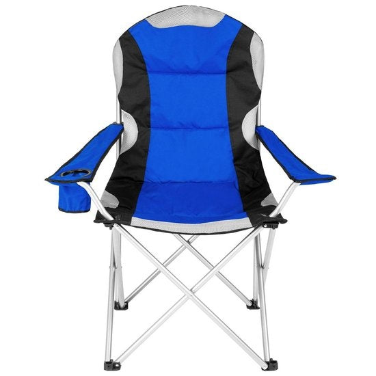 Chaise de camping Tectake Chair Basic - Bleu;Noir