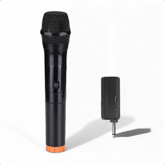 Tech Essentials Microphone sans fil - Récepteur USB-C - Karaoké - ASMR - Studio - Convient à la boîte de fête - Jack 3,5-6,3 mm