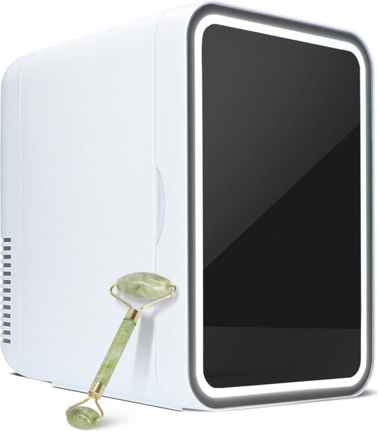 Soft & Silky Skincare Fridge - Incl. Led mirror - Mini - Make up Organiser - Make-up Fridge - Cosmetics & Skincare