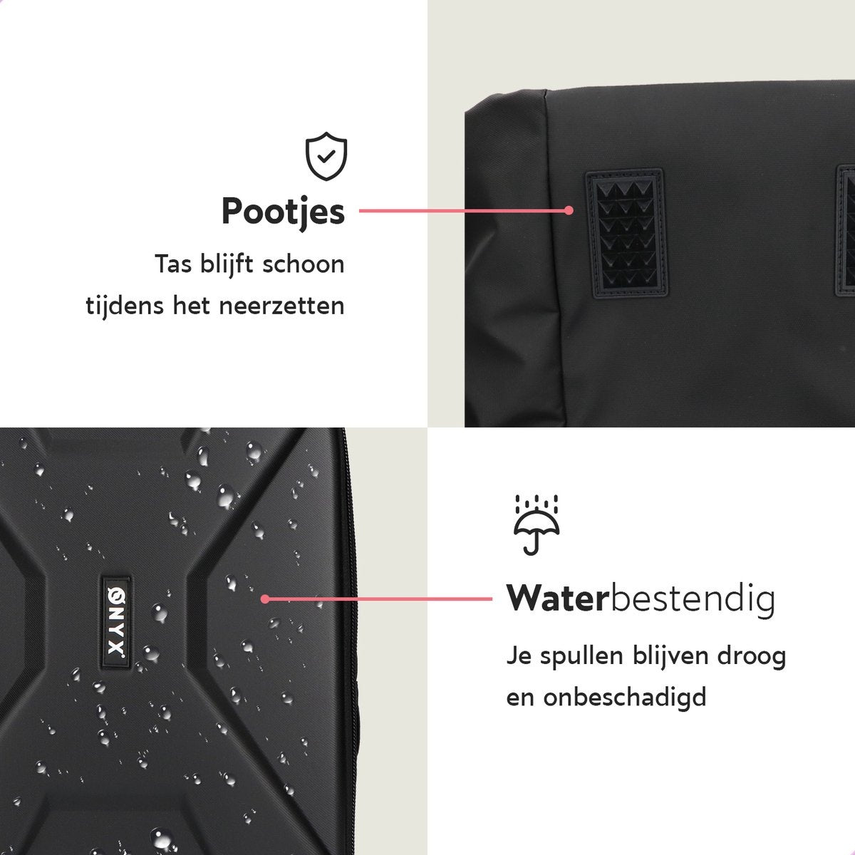 ONYX Sacoche pour appareil photo avec compartiment pour ordinateur portable - Sac à dos pour appareil photo SLR - Résistant aux éclaboussures - Drones - Sac de voyage rigide