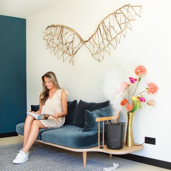 VONROC Humidificateur 4,5 litres - ultrasons - stérilisation UV - sortie de brume 360° - Télécommande incluse