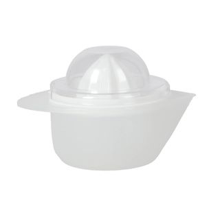 Daily Home Presse-agrumes avec plateau collecteur - Blanc - Presse-agrumes compact pour citrons et oranges