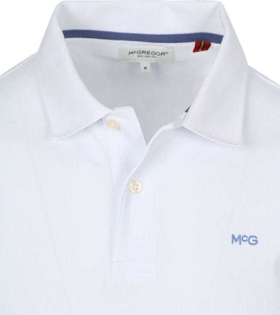 Polo McGregor Piqué blanc - Taille 3XL - Homme