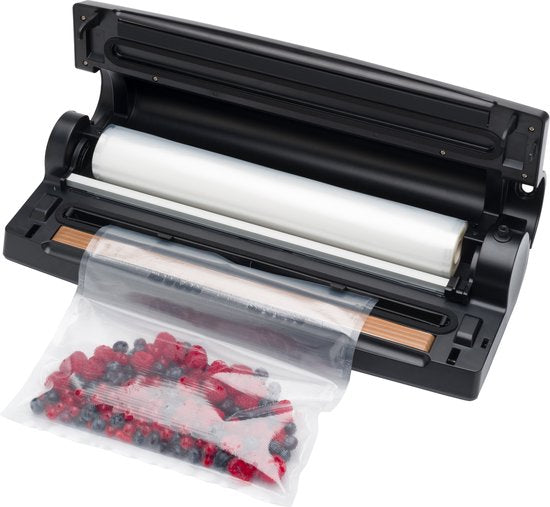 Solis Vac Prestige Maxi 5706 - Machine à emballer sous vide avec sacs sous vide et papier d'aluminium - Machine à emballer sous vide avec fonction Marinator et tuyau d'arrosage - Extra Large