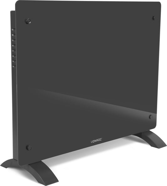 Fourneau électrique - 1500W - 18m2 - 65 x 47 x 7.5 cm - Gris