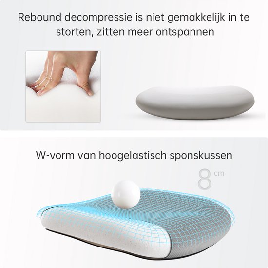 SIHOO M18 : chaise de bureau ergonomique – structure en maille respirante – appui-tête et soutien lombaire réglables – gris