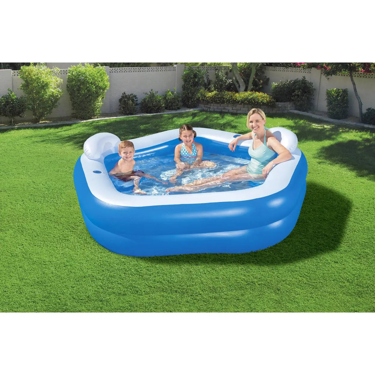 Piscine gonflable familiale Bestway Backyard Oasis - 213 x 206 x 69 cm