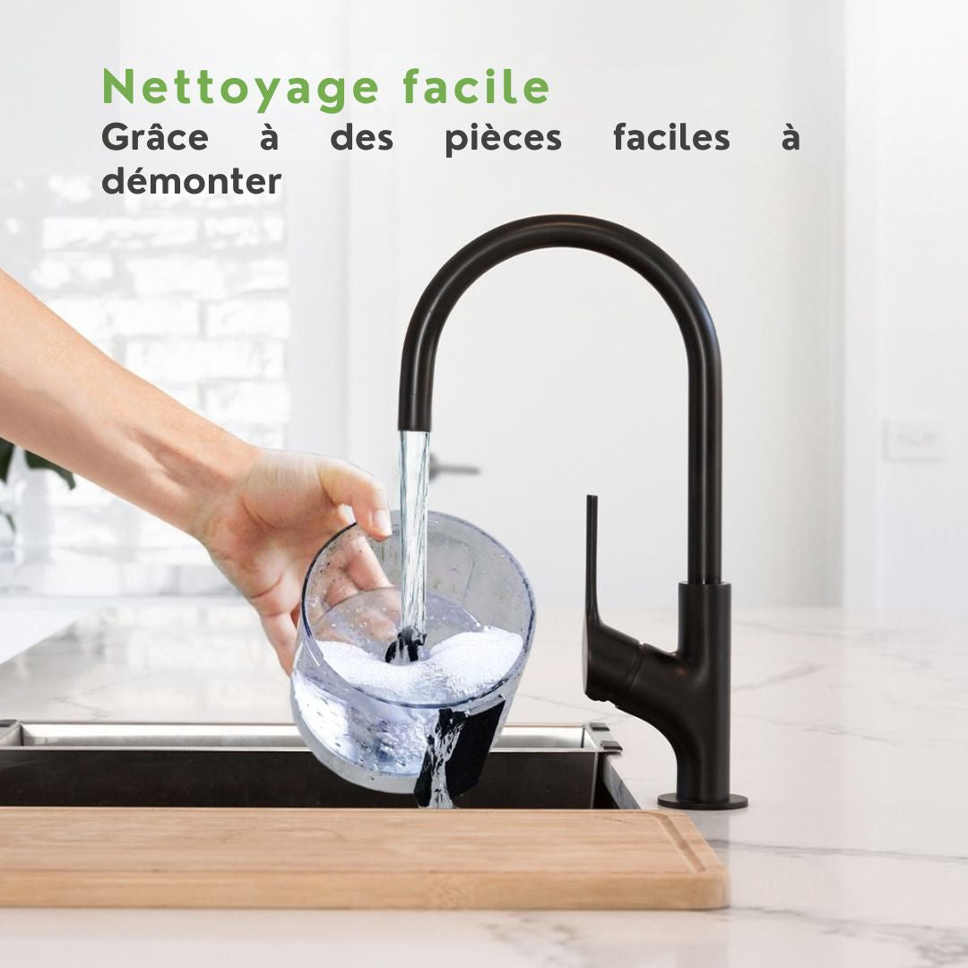 KitchenBrothers Robot ménager - 5 en 1 - 20 x 14 x 34 cm- acier inoxydable