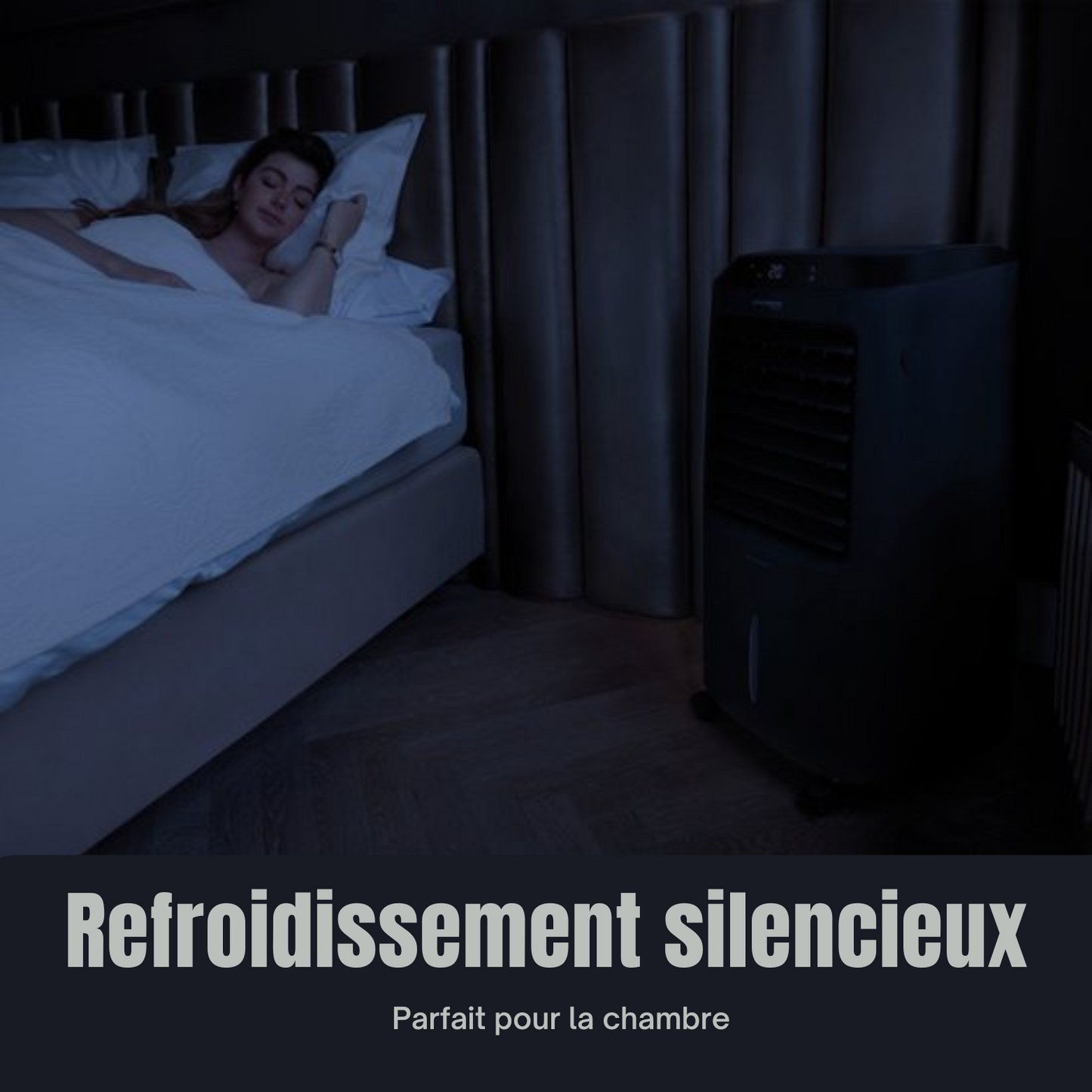 Refroidisseur d'air 3 en 1 - JAP Appliances Edmonton - Ventilateur, Ioniseur et Humidificateur - Avec télécommande et minuterie - Noir mat