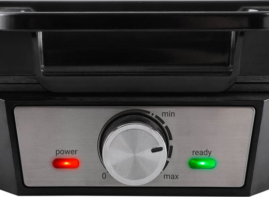 Tomado TWM2301S - Gaufrier - Gaufrier - 2 gaufres - 23 x 17 cm - sans PFAS - acier inoxydable
