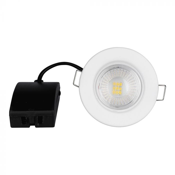 Spot encastré 5W, ignifugé / Puce SAMSUNG / Couleur : 4000K / Blanc / Emballage : 10 pcs.