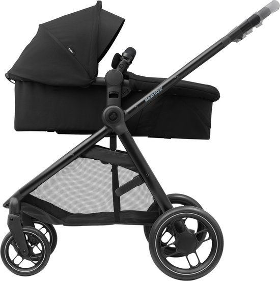 Landau Maxi-Cosi Zelia³ - Essential Black (châssis noir + cuir noir)