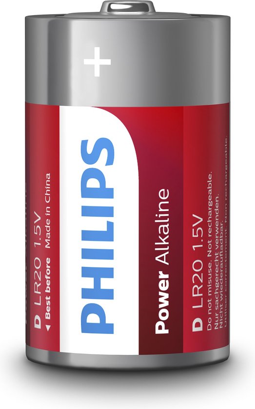 Philips LR20P2B - piles D / LR20 - 2 pièces