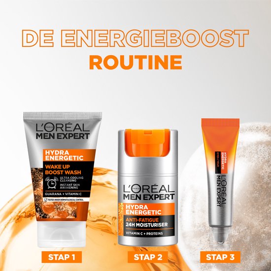 Crème de jour hydratante L’Oréal Paris Men Expert Hydra Energetic - 6 x 50 ml - Lot