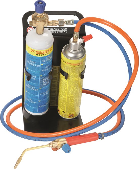 Rothenberger Roxy Kit Plus - Appareil de soudage autogène - Avec bouteilles de gaz et d'oxygène