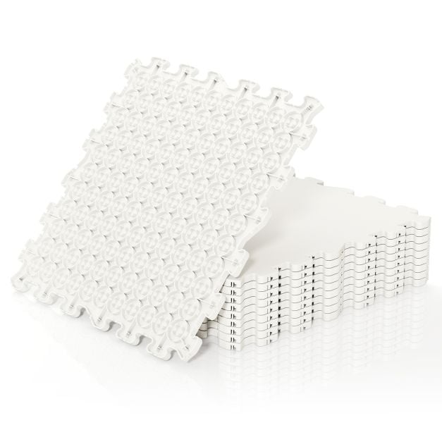 Coast Synthetic Ice Fleece Set - 10 pièces - 46.5 x 46.5 cm - Blanc