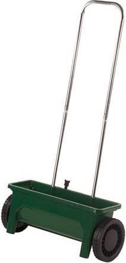 Epandeur Toolland, dosage réglable, épandage de matériau 0-8 mm, 12 litres, vert