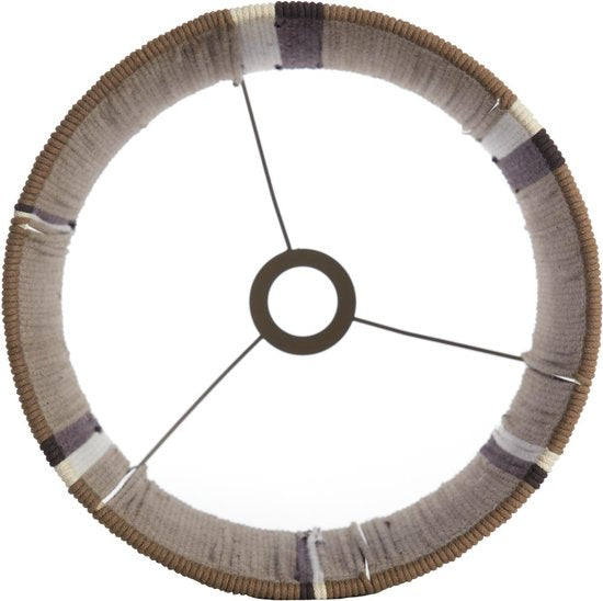 Light & Living Abat-jour Medan - Marron foncé - Ø30cm - Moderne