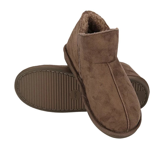 Apollo Home Boots Chaussons pour hommes - Daim - Taille 43/44 - Taupe