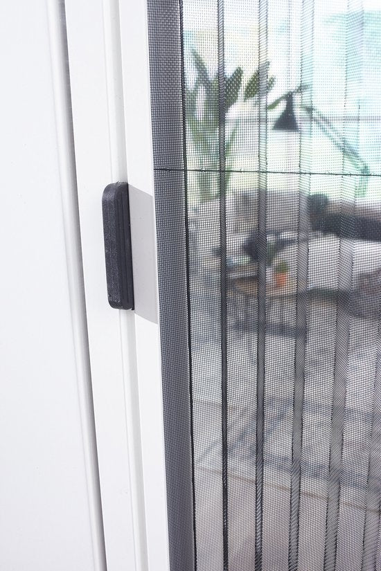 Bruynzeel Porte moustiquaire plissée sur mesure 96x233-236 blanc s900