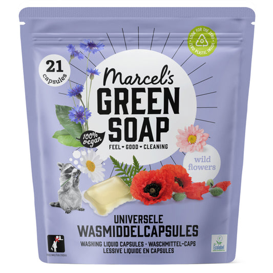 Marcel's Green Soap Laundry Capsules Wild Flowers - 21 capsules - eco-friendly & vegan