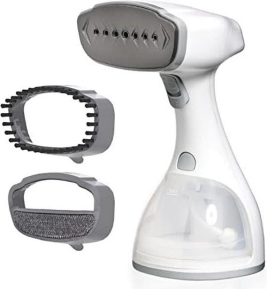 LEBENLANG Fer à vapeur - Sèche-mains avec LCD et 2 accessoires - 1500W - 300 ml - 7 x 4 x 10 cm - Blanc