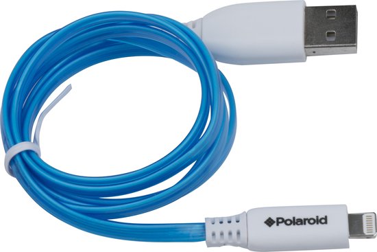 Câble de chargement et de synchronisation Grundig - USB-A vers Lightning - Compatible avec iPhone et iPad - Blanc/Bleu