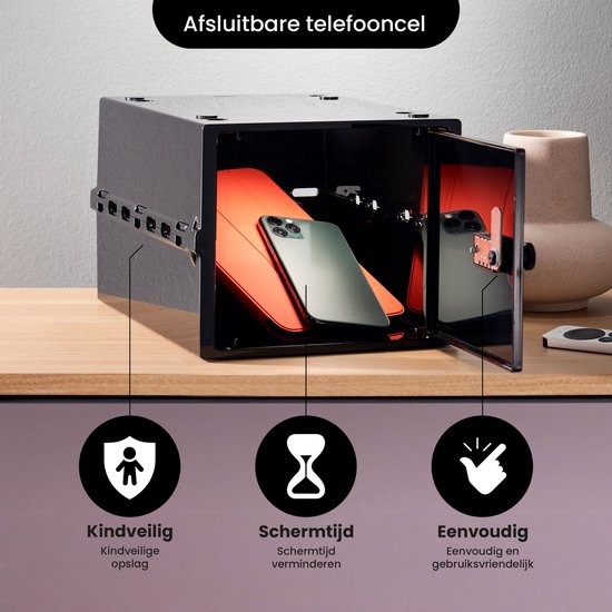 Lockabox One™ Boîte de rangement avec serrure à chiffres - Armoire à pharmacie verrouillable - Coffre-fort en polycarbonate - Résistant au réfrigérateur et au congélateur - 10,5 litres - 31 x 21 x 17 cm.