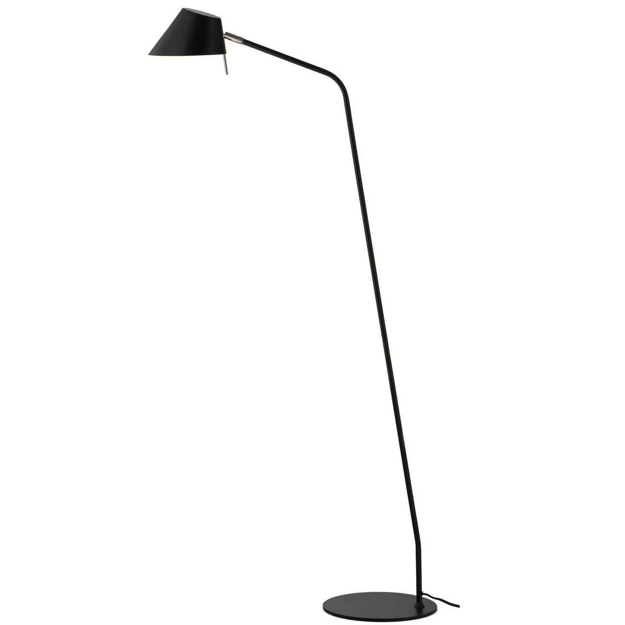 frandsen Lampadaire de bureau - 140 cm - noir - design fin et intemporel
